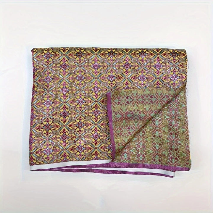 geometric brocade fabric  