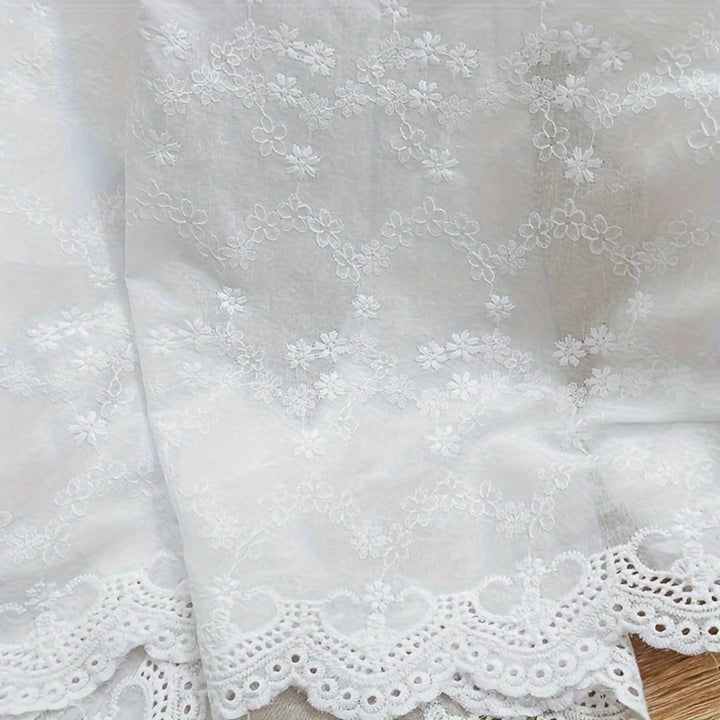 Lightweight white cotton voile for summer wear and décor