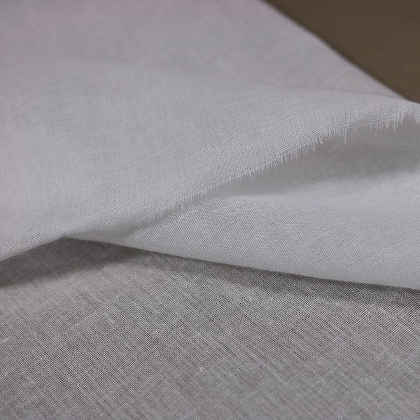 Breathable Soft White Muslin Lining, Cotton for Dress, Shirt & Blouse