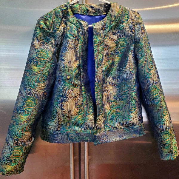 Phoenix Feather Jacquard Jacket