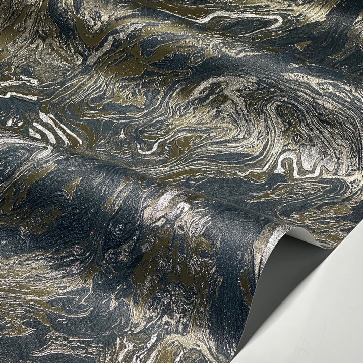 Elegant abstract wallpaper with liquid marble pattern
