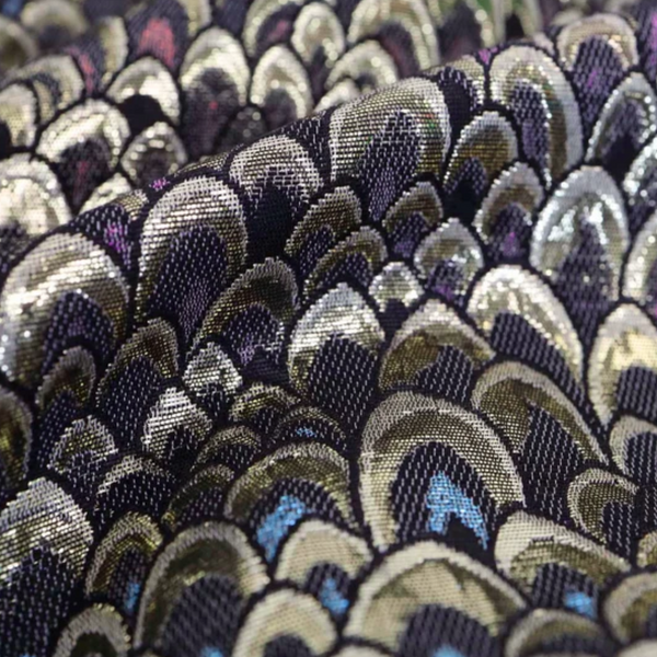 Suttle Colors Jacquard Feather Brocade for Corset and Bags