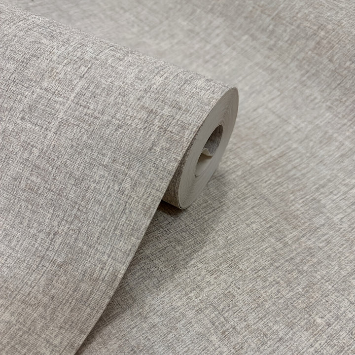Solid color linen-look wall covering for modern home


