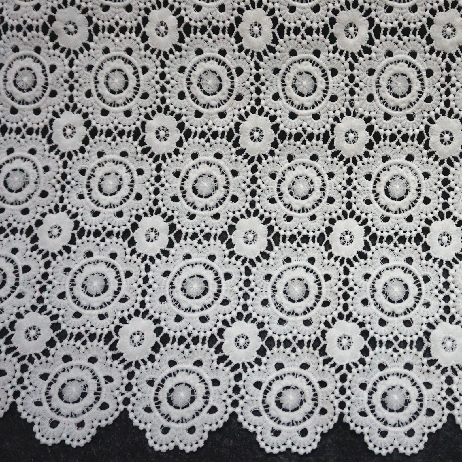 Hollow Lace Fabric Embroidered Crochet